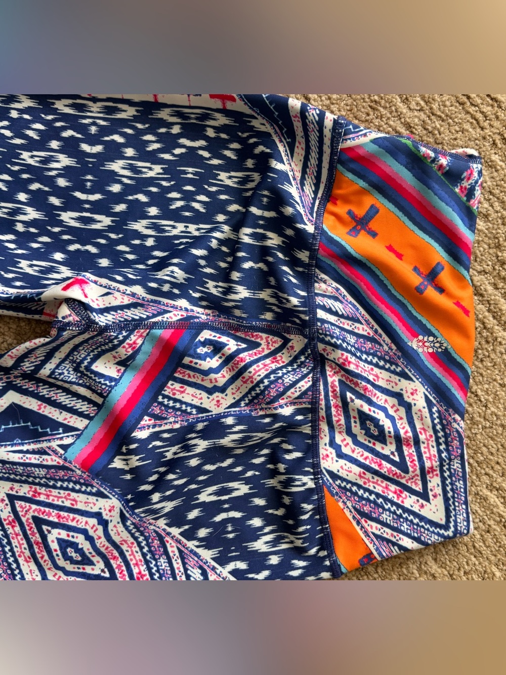 FP Movement Ashford Lose Control 7/8 leggings S Vibrant Geometric Eclectic Boho - Picture 9 of 16